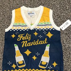 Rare Beer: Corona Christmas Sweater Vest: 