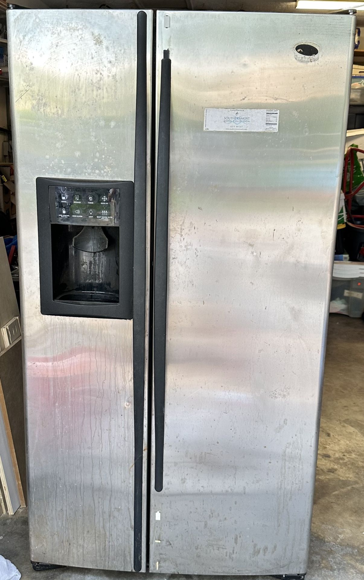 Garage Side By Side Refrigerator, Freezer $75 OBO