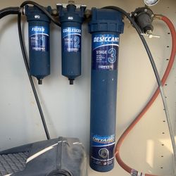 Sharp Dryaire 3-stage Filter,  Air Compressor And Hose Reel Package