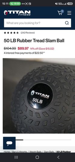 Titan fitness 50lb slamball with thread