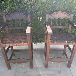 Antique Carved Spanish Chairs