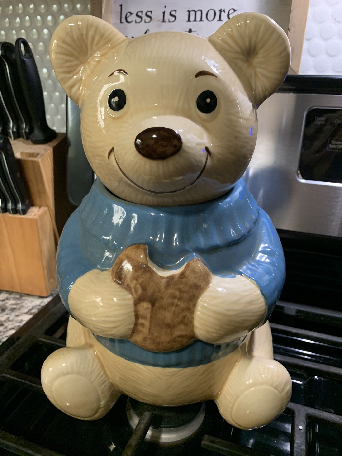 Vintage Metlox Teddy Bear Cookie Jar