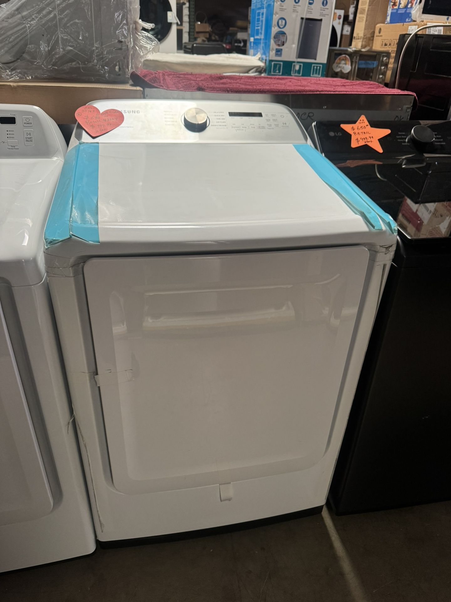 Gas Dryer Samsung 7.3 Cu Ft White W 27