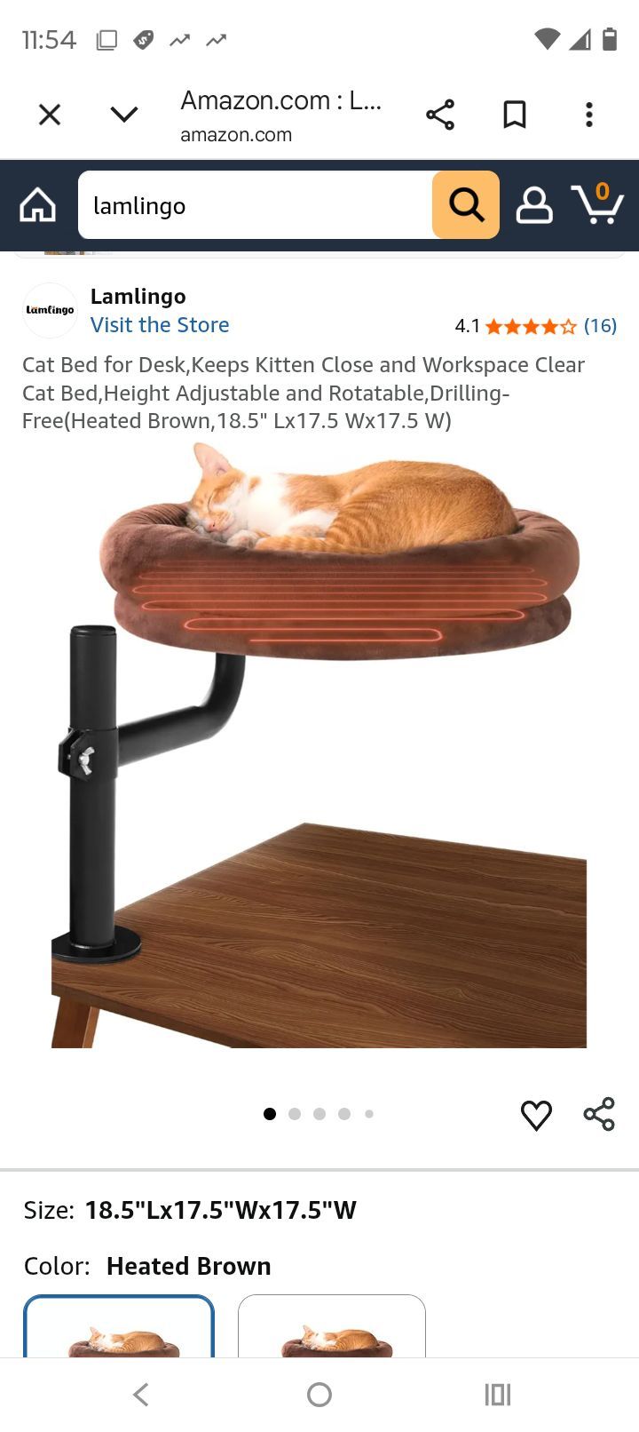 360 Adjustable Desk cat Bed