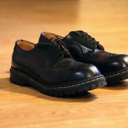 Gripfast Steel Toe American Brogue Oxblood Black Wingtip -UK 9 US 10 [RARE!]