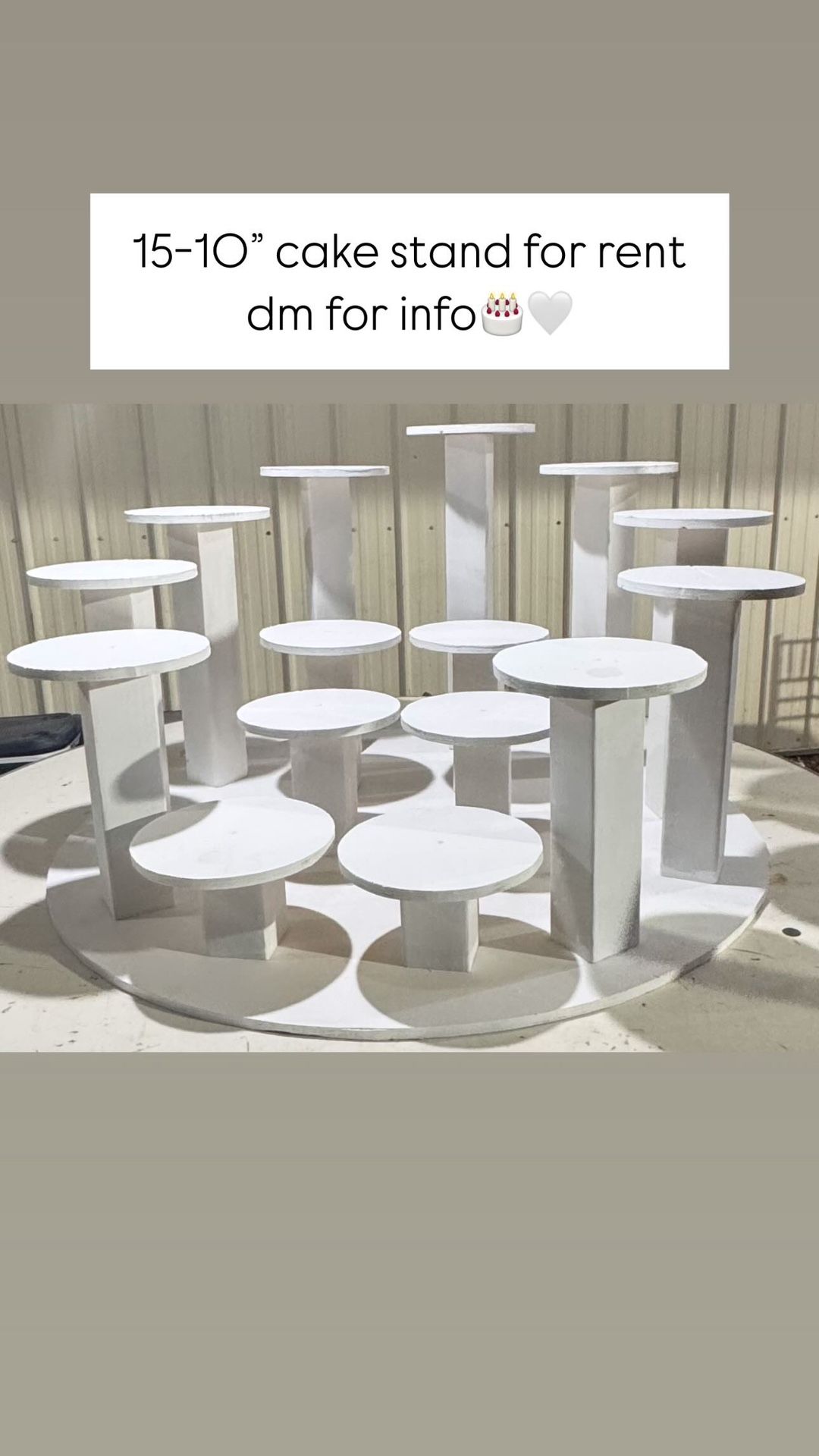 Cake Stand RENT ONLY