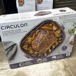 CIRCULON LARGE ROASTING PAN WITH RACK 