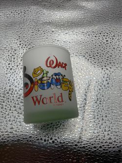 Walt Disney World Shot Glass Frosted Colorful Mickey 2.5”