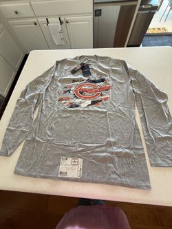 NWT Fanatics NFL Chicago Bears True Colors Long Sleeve T-Shirt Men’s XL Gray