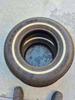 205/75/R14 white wall tire set of two