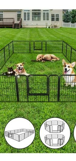 Indoor/Outdoor 16 Panel Dog/Cat Kennel