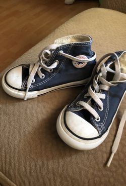 Blue converse, size 7