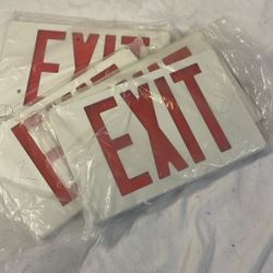 Plastic Exit Sign Sturdy And Solid