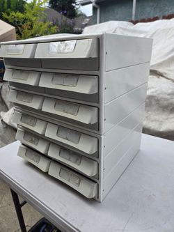 2 metal bins