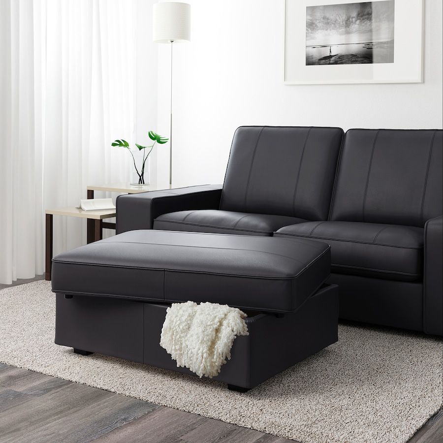 KIVIK Ottoman with Hidden Storage