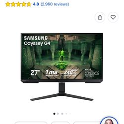 Samsung - 27" Odyssey FHD IPS 240Hz G-Sync Gaming Monitor - Black