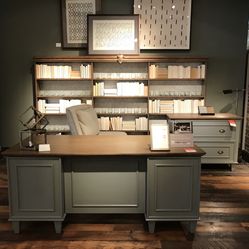Arhaus Athens Desk + File Cabinet (Retail $4K+)