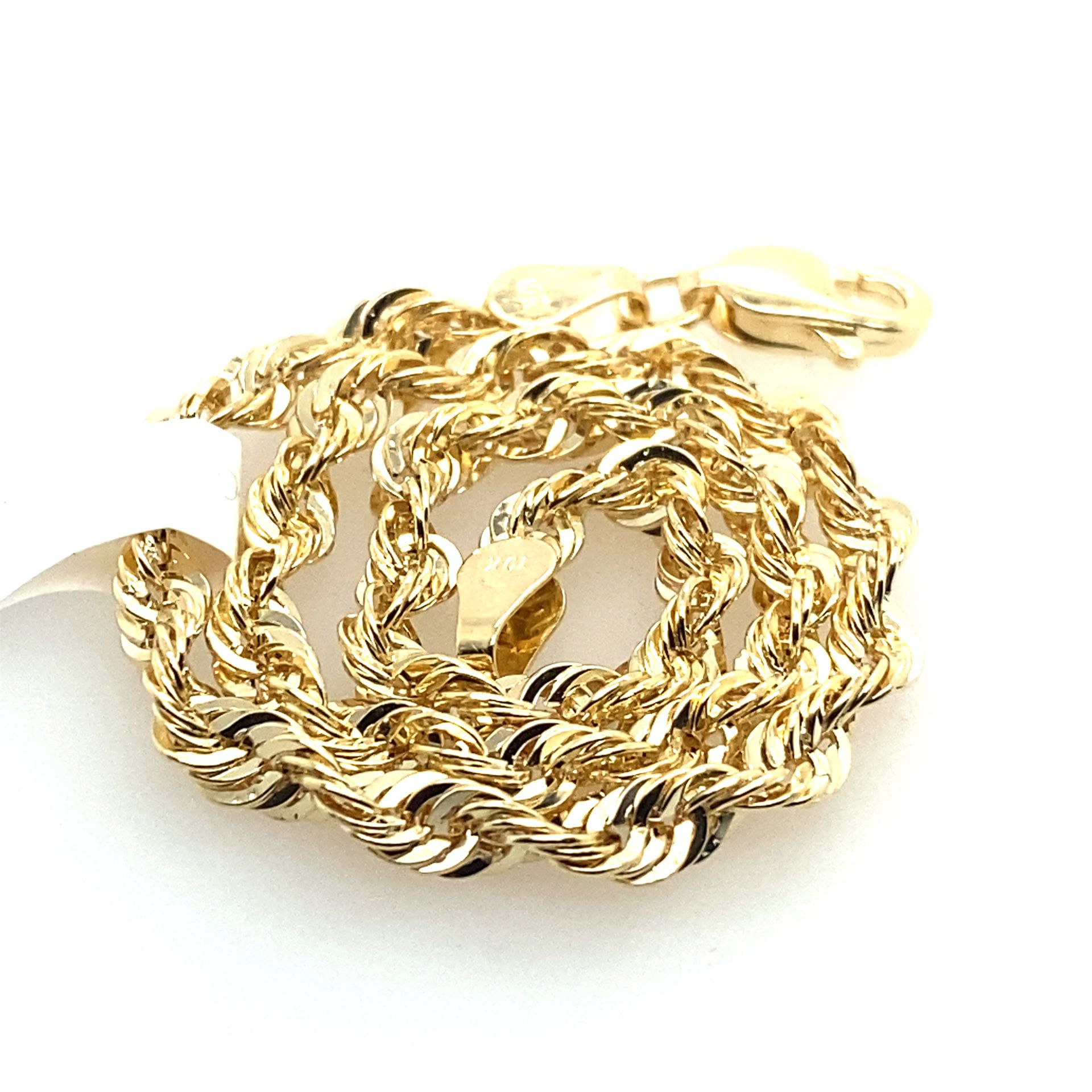 10k Gold Bracelet 8” Rope  2.25g 3.3mm 133788 11