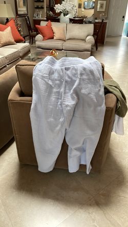 Cotton gauze jeans ligh blue tv