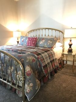 Vintage King Brass Bed - Charles P. Roger’s