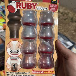 Ruby Sliders Premium Chair Covers Protect Hardwood & Tile Floors from Scratching