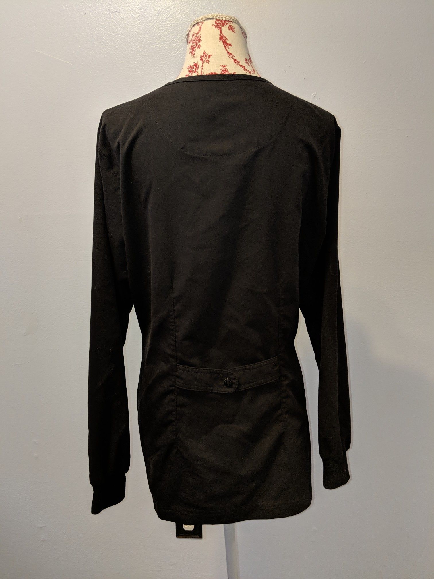 Medium Size- All Black Grey's Anatomy Scrub Jacket