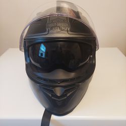 Harley Davidson Helmet And Motorcycle Vest 