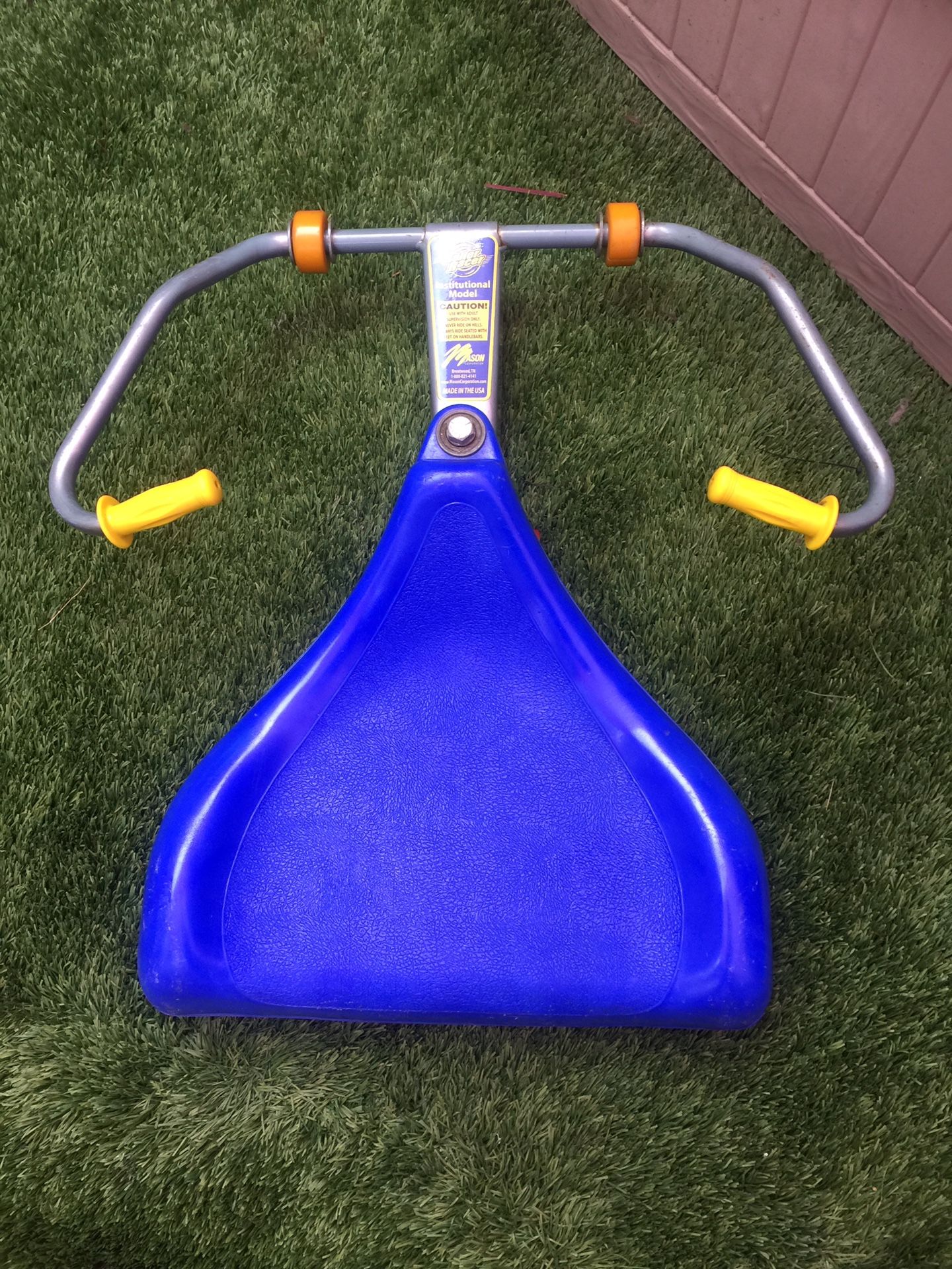 Vintage ROLLER RACER Blue SIT ON SCOOTER Ride on Toy!
