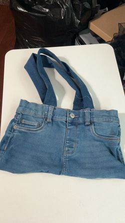 Large denim jean bag