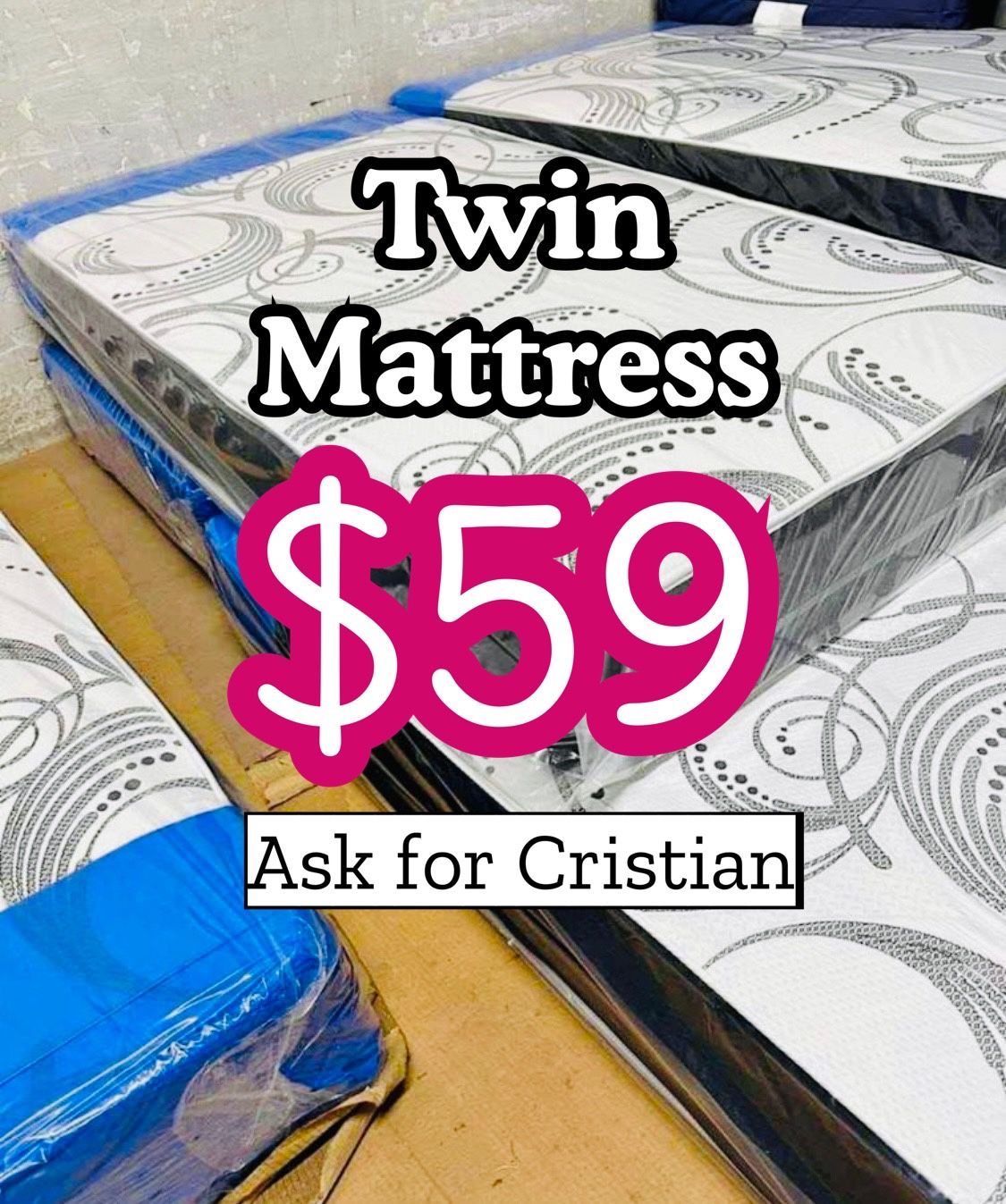 New mattresses Twin mattress Colchon individual Colchones nuevos Twin beds Camas twin