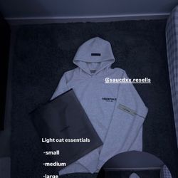Light Oat Essentials Hoodie 