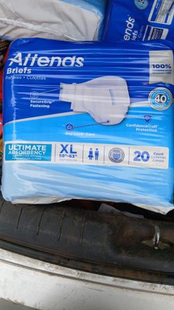 Attends & Fitright adult briefs