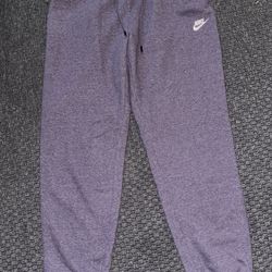 Nike Sportswear Essential Fleece Jogger Pants Purple Size M