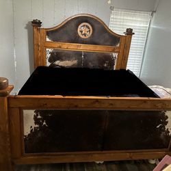 Custom Built King Size Cow Bed Frame 