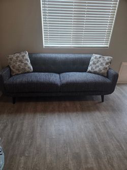 Navy blue couch