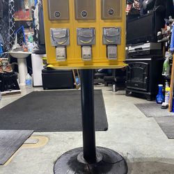 Candy Dispenser Coin Operated 3 Head On Stand