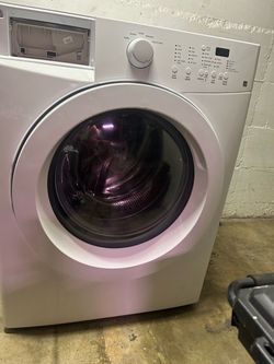 White Front-Load Washing Machine