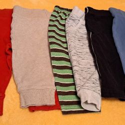 Bundle of 6 baby boy jogger pants size 6-9 months