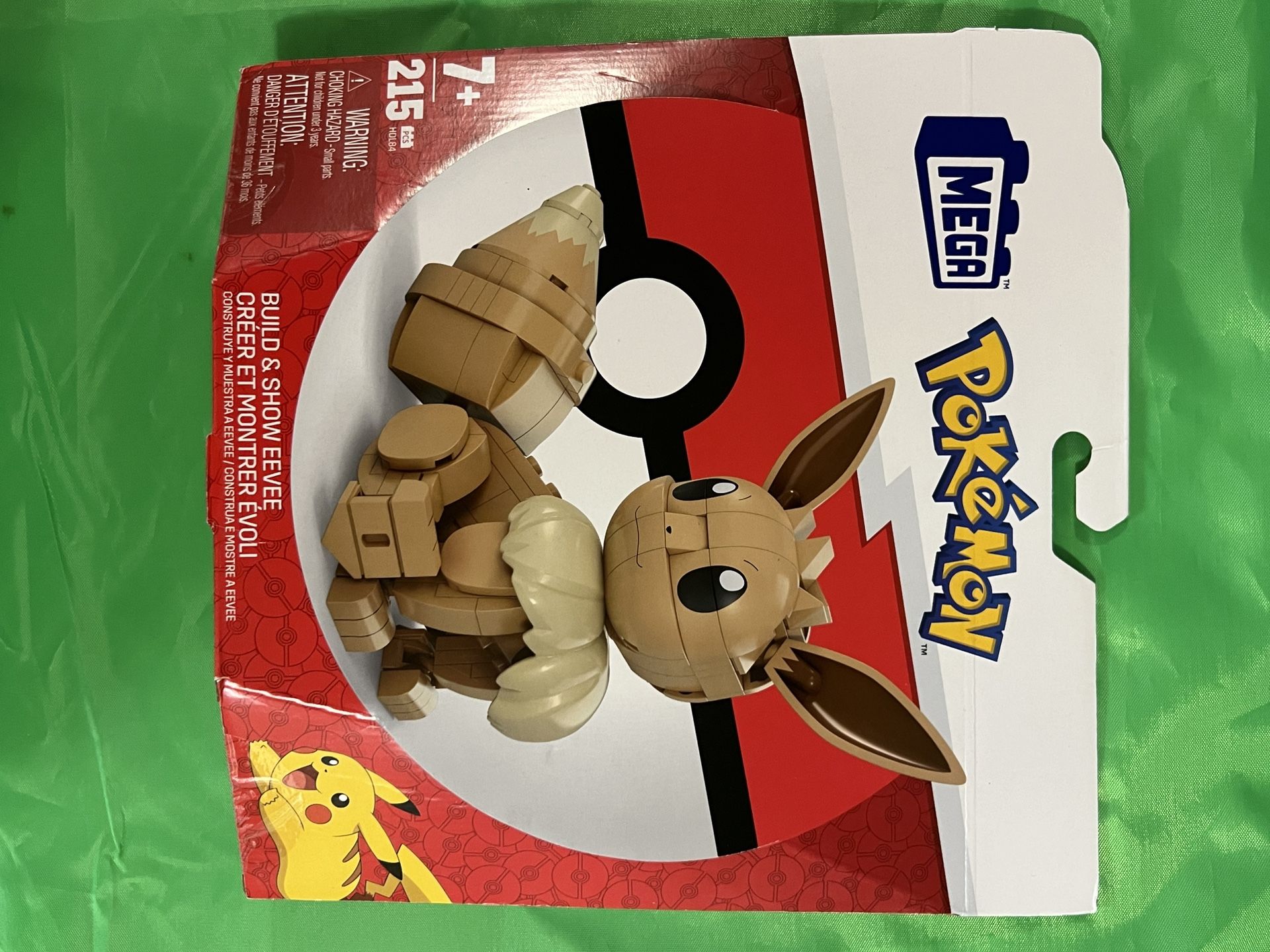 🧱 MEGA Pokémon Eevee Building Set – 215 Pieces!