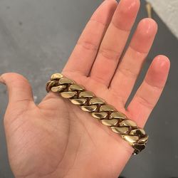 Cuban link rose gold bracket