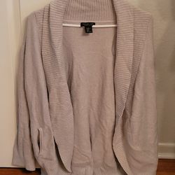 Rachel Zoe Gray Cardigan Sweater Size XL 