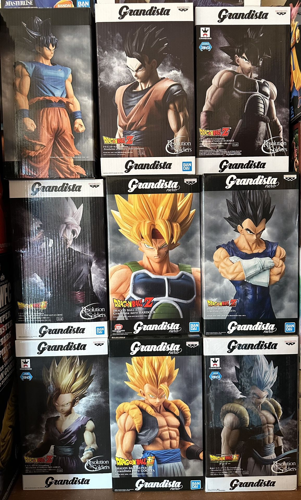 Banpresto Dragon Ball Z Grandista Figures