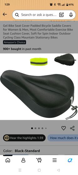 Bike gel seat cover
