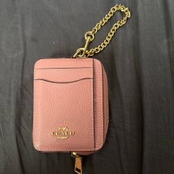 Coach pink wallet
