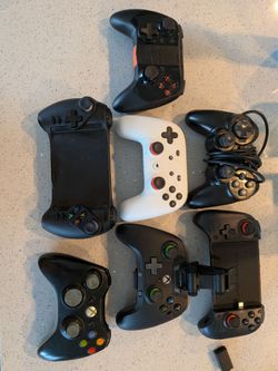 Lot of Gaming Controllers