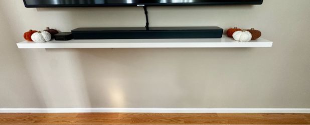 60”x8”x1.5” White floating bar