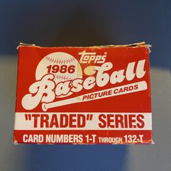1986 Topps “Traded” Box Set -Baseball Cards