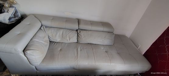 Sofa y mesa Cristal masiso con 4 sillas