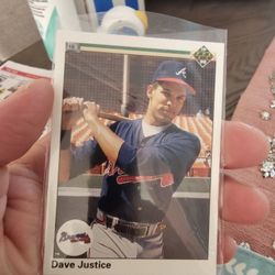 David Justice '90 Upper Deck Rookie '92 Upper Deck '93 Upper Deck '94 UD Collectors Choice '94 Upper Deck Baseball Cards 