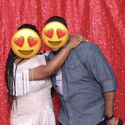 Photo Booth Backdrop  (Red Sequins) 